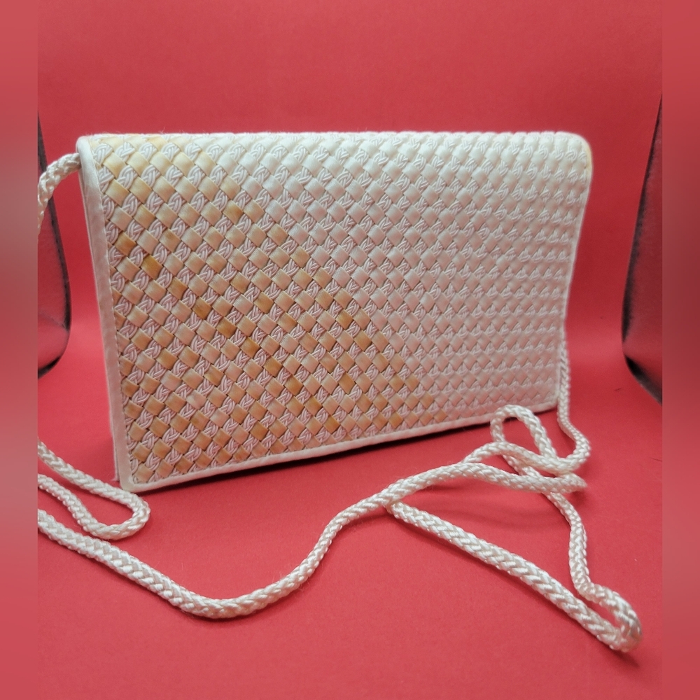 Bechamel Vintage Luxury Satin Woven Purse